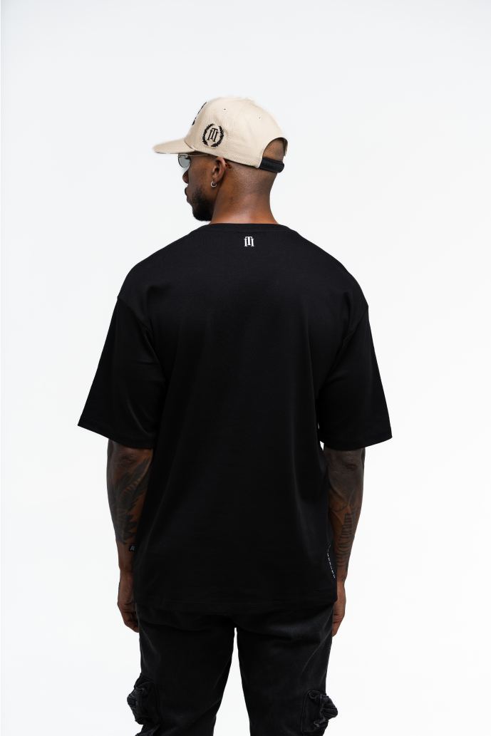 Camiseta negra básica de algodón para hombre/mujer, tela transpirable y de alta calidad, ajuste cómodo y diseño minimalista, ideal para cualquier ocasión