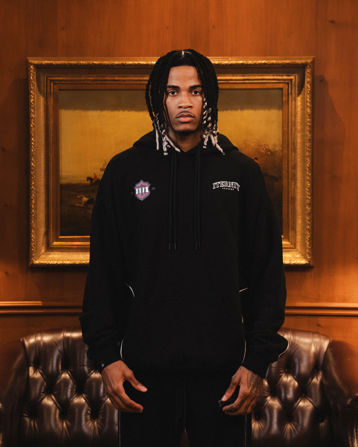 Hoodie Negro Off-Season Hombre