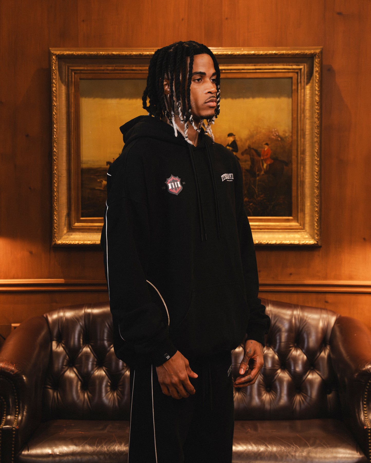 Hoodie Negro Off-Season Hombre
