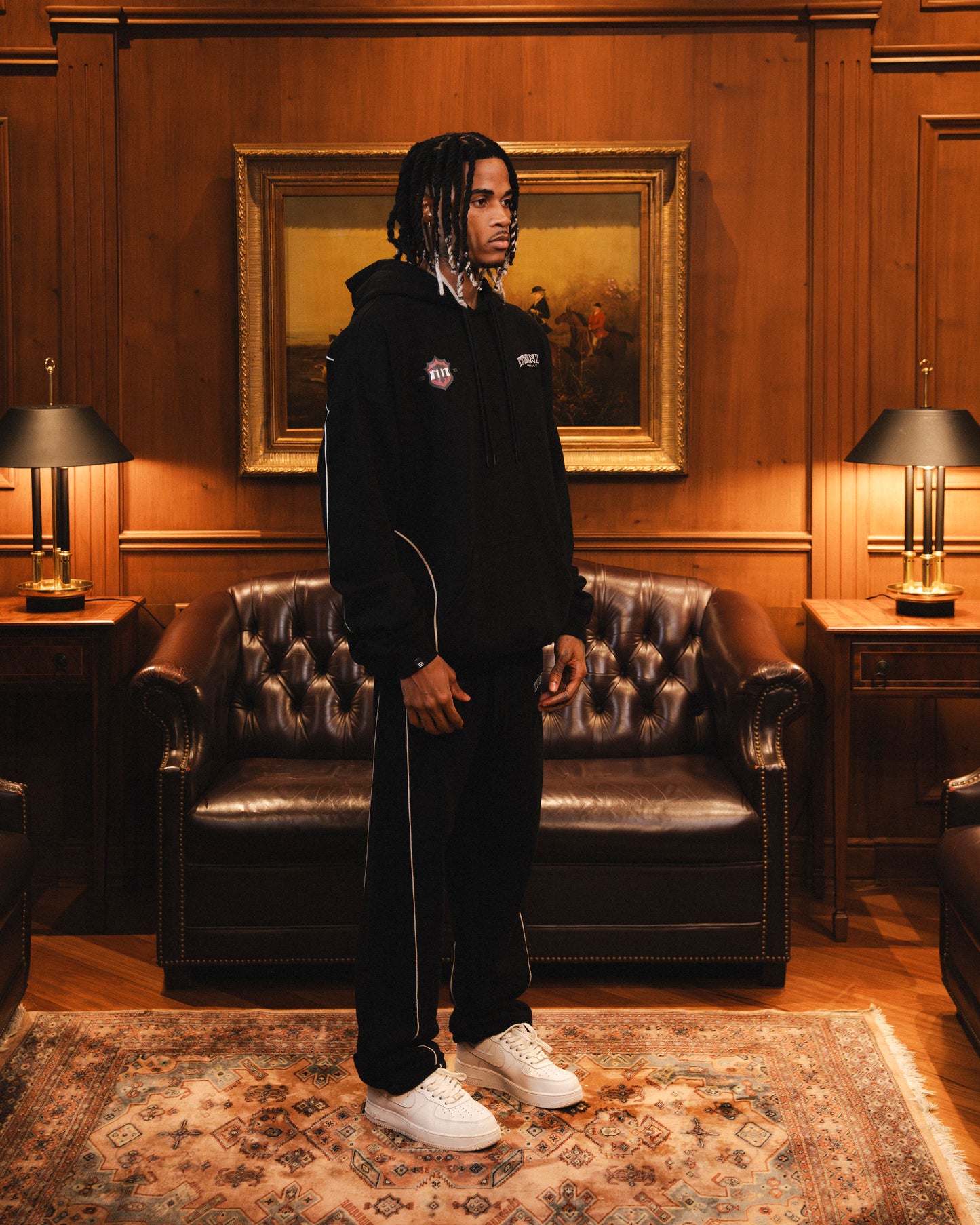 Hoodie Negro Off-Season Hombre