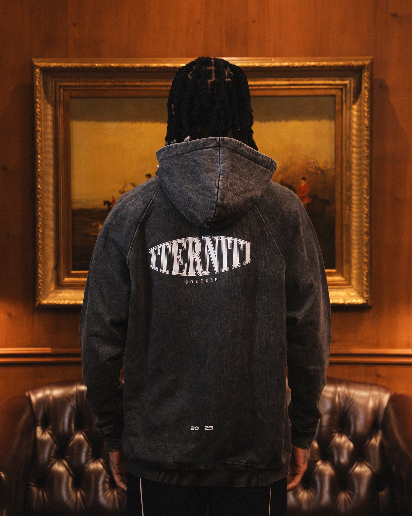 Hoodie Acid Wash Off-Season Hombre