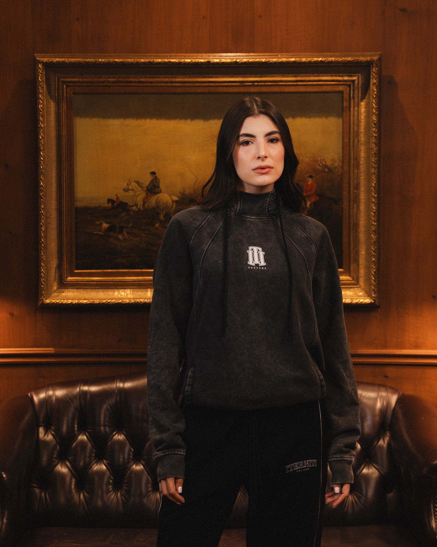 Hoodie Acid Wash Off-Season Mujer