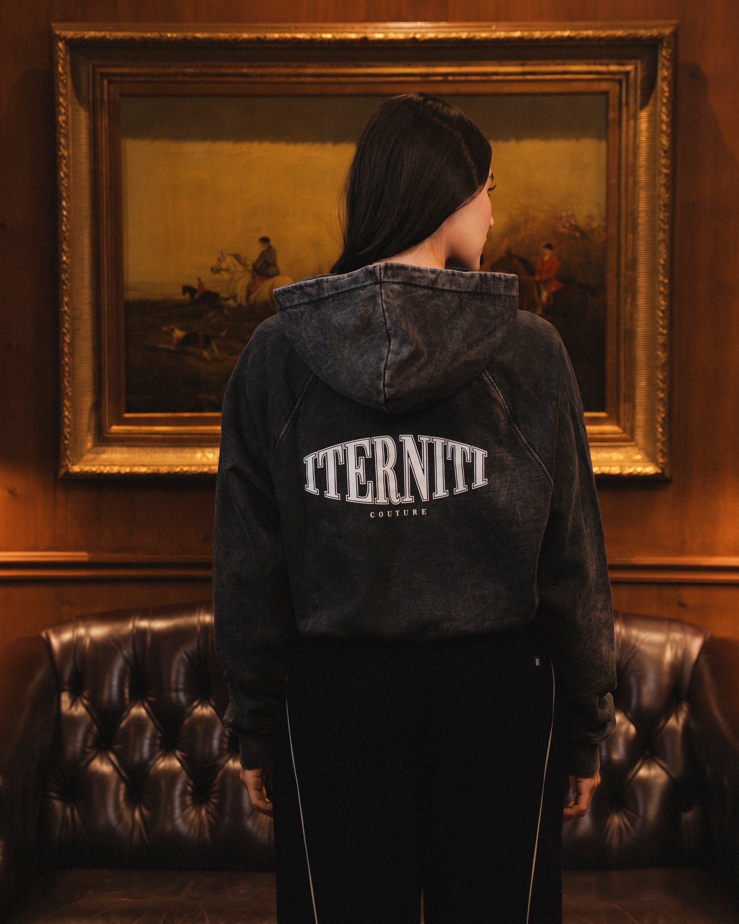 Hoodie Acid Wash Off-Season Mujer