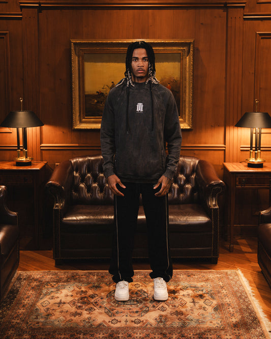 Hoodie Acid Wash Off-Season Hombre