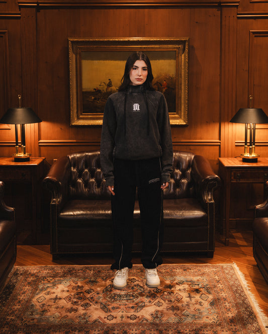 Hoodie Acid Wash Off-Season Mujer